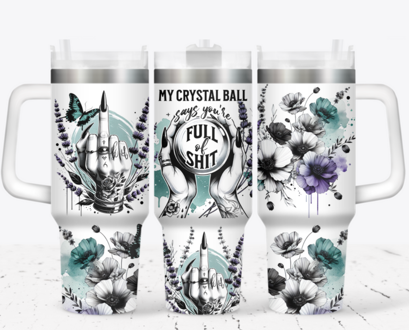 My Crystal Ball Flower Custom Stanley Cup 40 oz 30 oz Tumbler With HandleTVC2301708