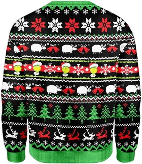 My Day I'm Booked Grin Ugly Christmas Sweater, Xmas Lover Ugly Sweatshirt - Image 11