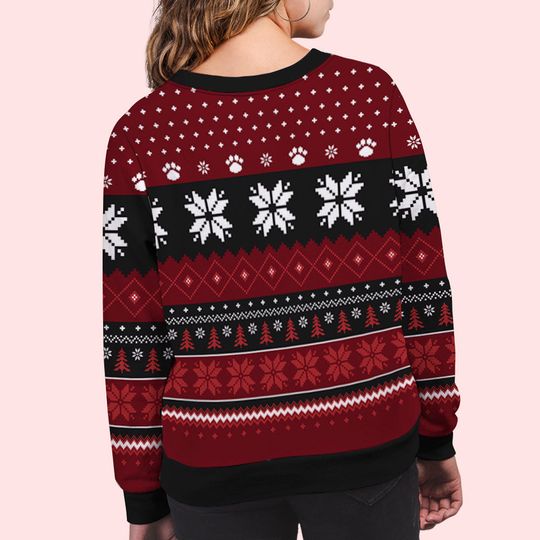 My Favorite Human Christmas Dog Custom Personalized Pet Owner Jumper Ugly Sweatshirt - Image 5