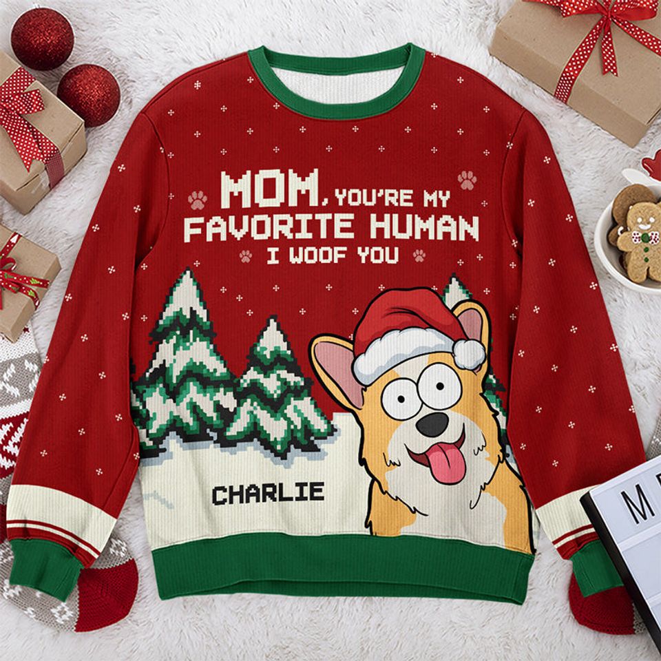 My Favorite Human In The World - Dog Personalized Sweatshirt - Gift For Pet Owners, Pet Lovers