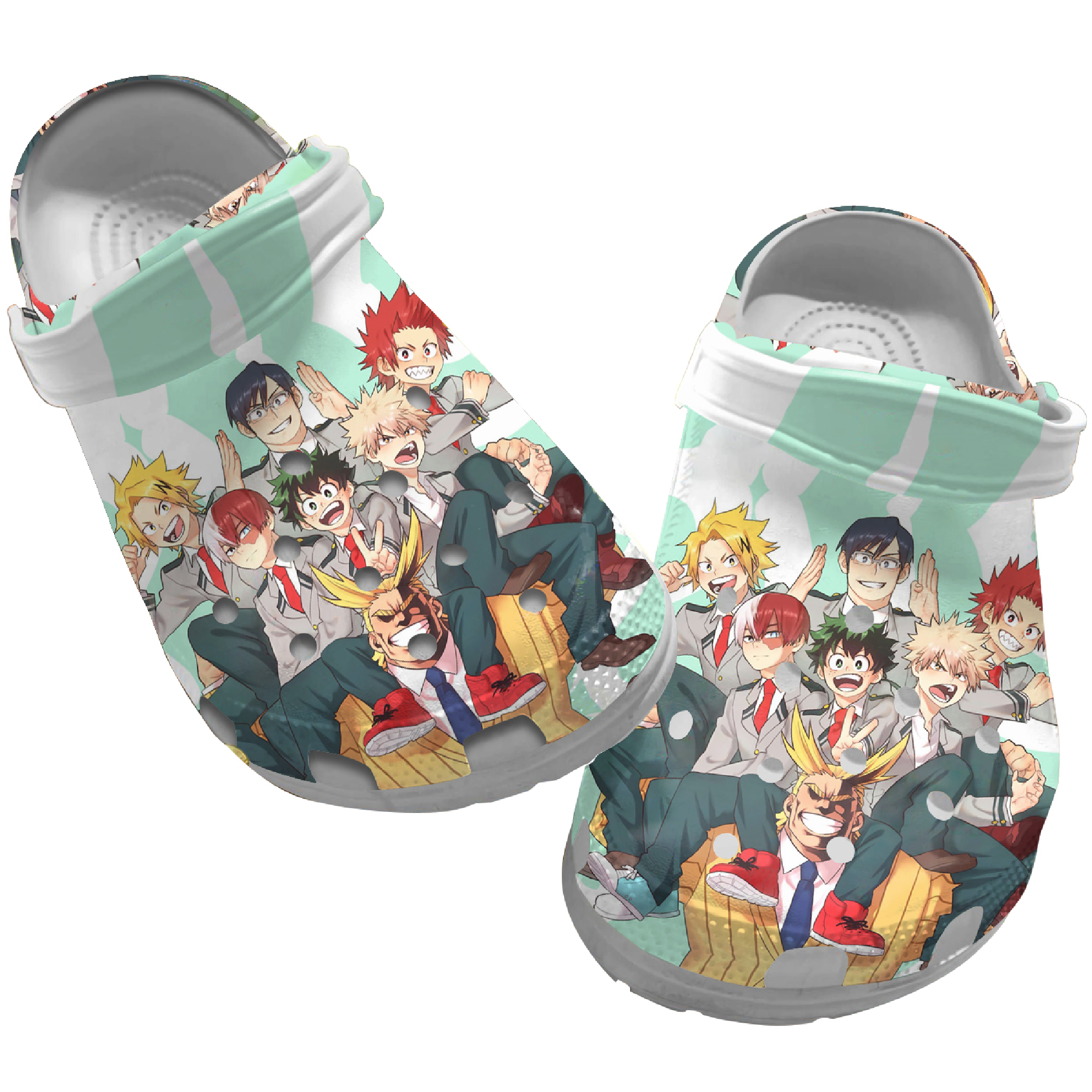 My Hero Academia Anime Crocs Crocband Clogs Shoes Comfortable For Men Women and Kids