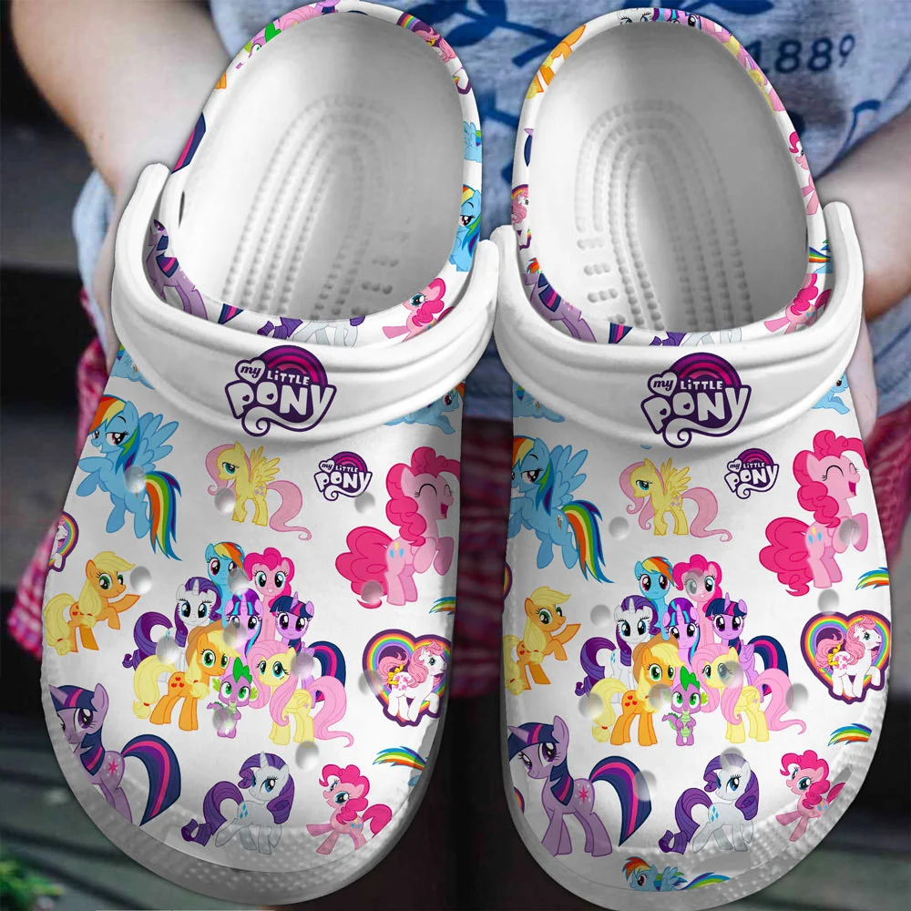 My Little Pony Cartoon Crocs Crocband Clogs Shoes Comfortable For Men Women and Kids