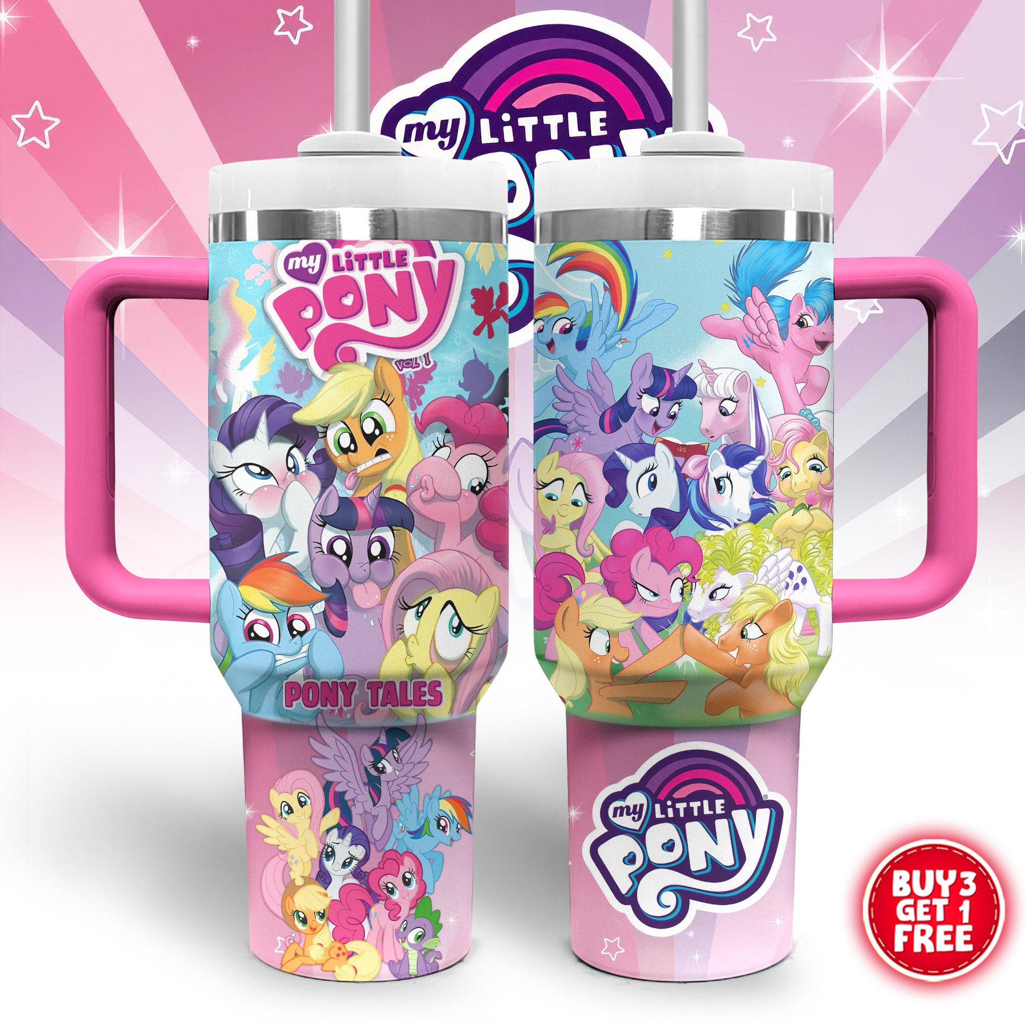 My Little Pony TV Series Custom Stanley Cup 40 oz 30 oz Tumbler With HandleTVC2301802
