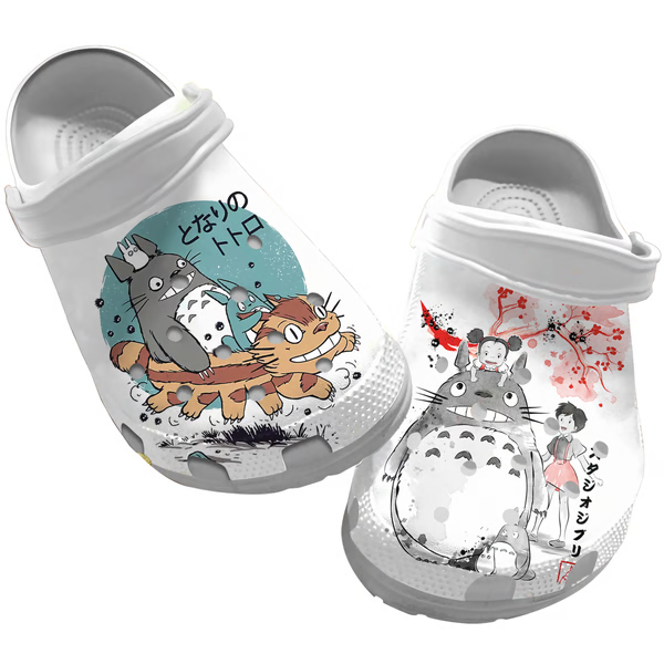 My Neighbor Totoro Anime Crocs Crocband Clogs Shoes Comfortable For Men Women and Kids
