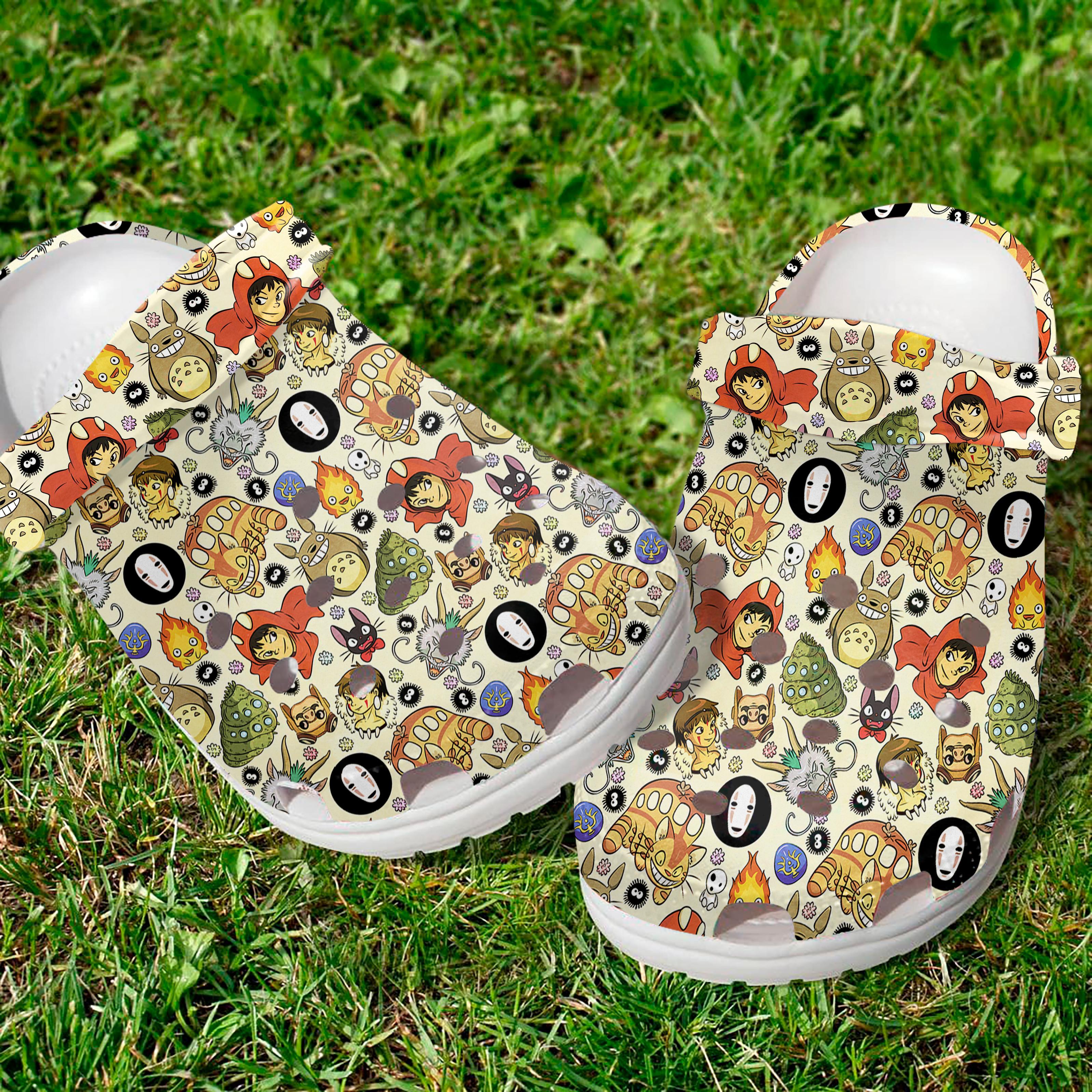 My Neighbor Totoro Anime Crocs Crocband Clogs Shoes Comfortable For Men Women and Kids