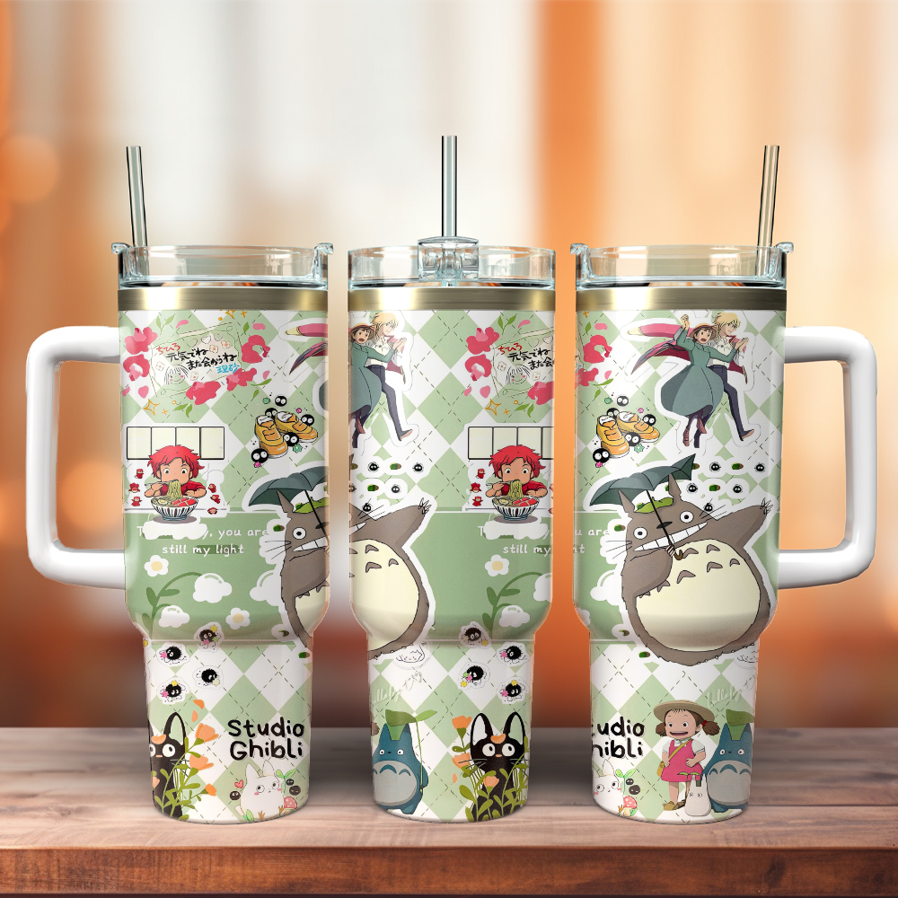 My Neighbor Totoro Anime Custom Stanley Cup 40 oz 30 oz Tumbler With HandleTVC2301404