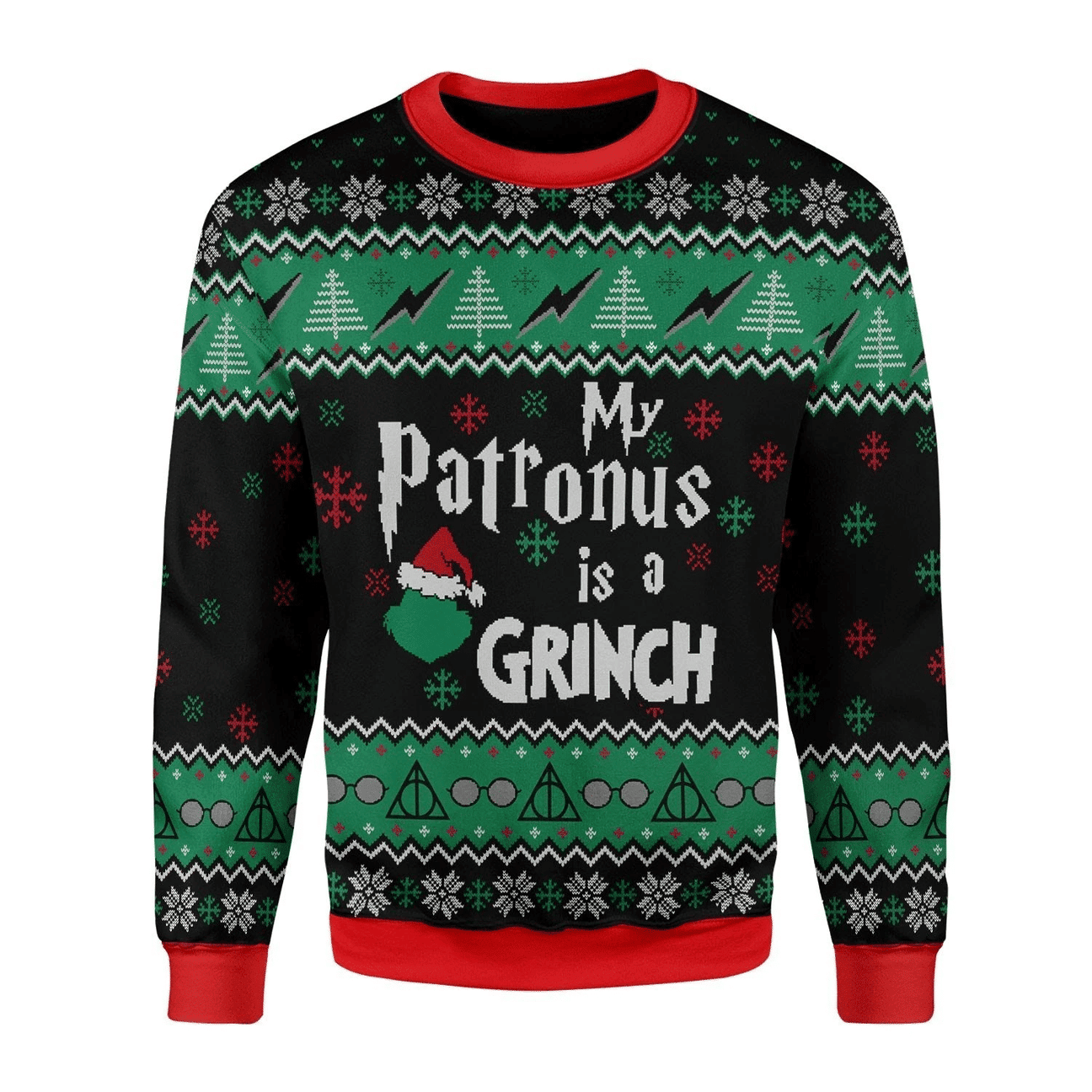 My Patronus Ugly Christmas Sweater Adult 3D Funny Matching for family