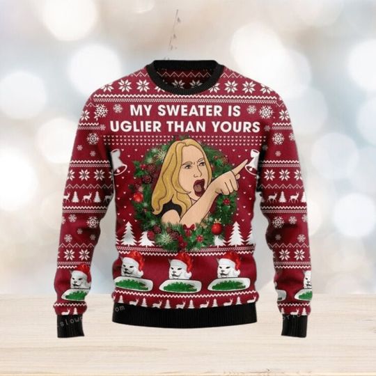 My Sweater Is Ugljer Than Yours Christmas, Ugly Sweater For Mens And Women, Christmas - Image 5
