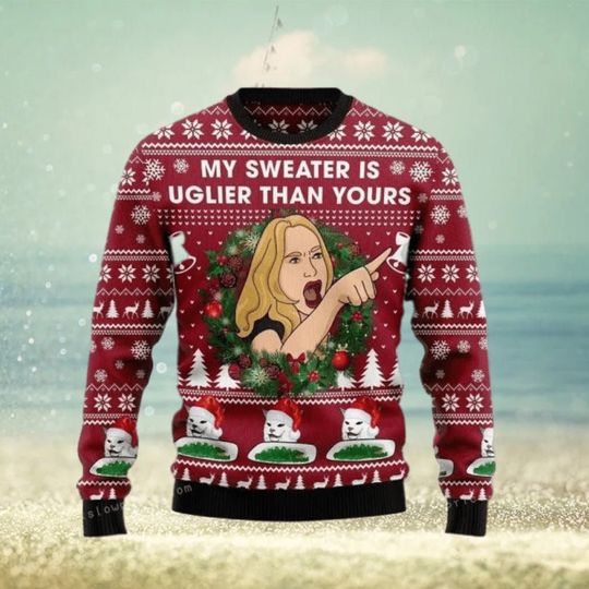 My Sweater Is Ugljer Than Yours Christmas, Ugly Sweater For Mens And Women, Christmas - Image 6