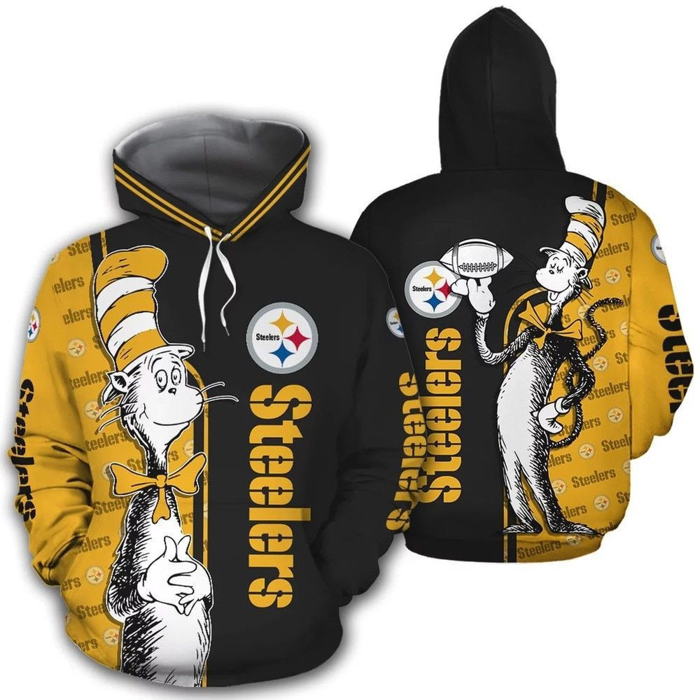 N F L Pittsburgh Steelers 3D All Over Print Hoodie, Zip Hoodie