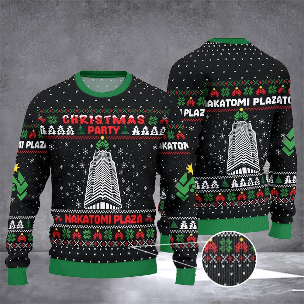 Nakatomi Plaza Sweater Nakatomi Plaza Christmas Party Sweater