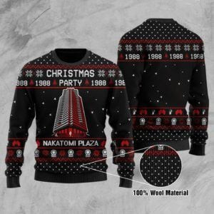 Nakatomi Plaza Ugly Christmas Sweater Adult 3D Funny Matching for family