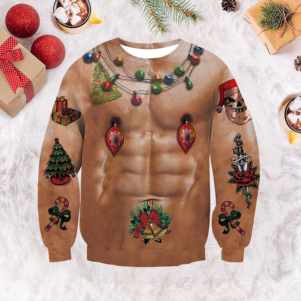 Naked Bulb Ugly Christmas Sweater Cute Ugly Sweater Gifts For Brother