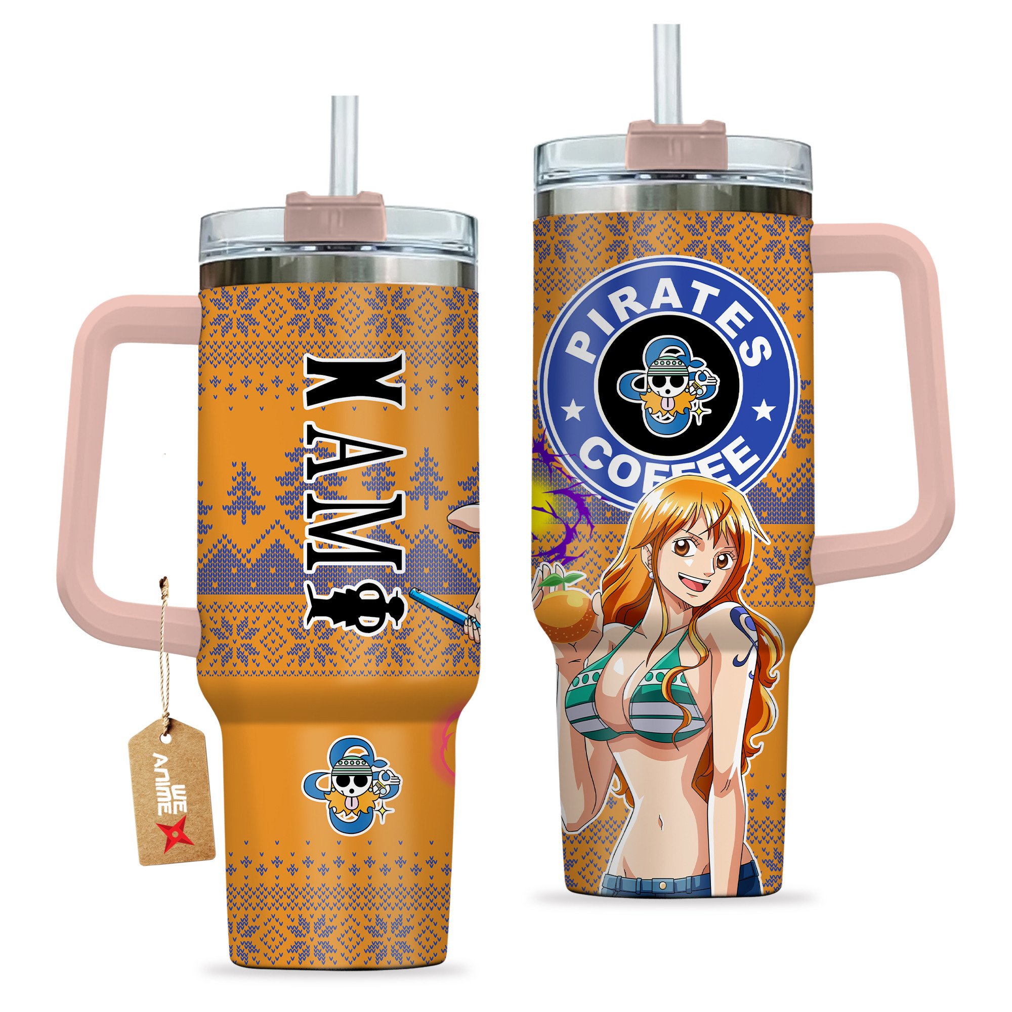 Nami One Piece Anime Custom Stanley Cup 40 oz 30 oz Tumbler With HandleTVC2301158 - Image 2