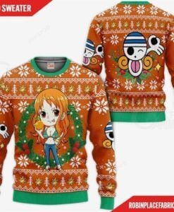 Nami One Piece Ugly Christmas Sweater Adult 3D Funny Matching for family