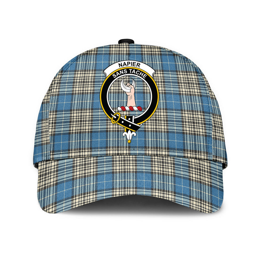 Napier Ancient Tartan Baseball Cap, Tartan Plaid Cap with Family Crest K23 Trucker Hats Custom Hats Gifts For Men & Women