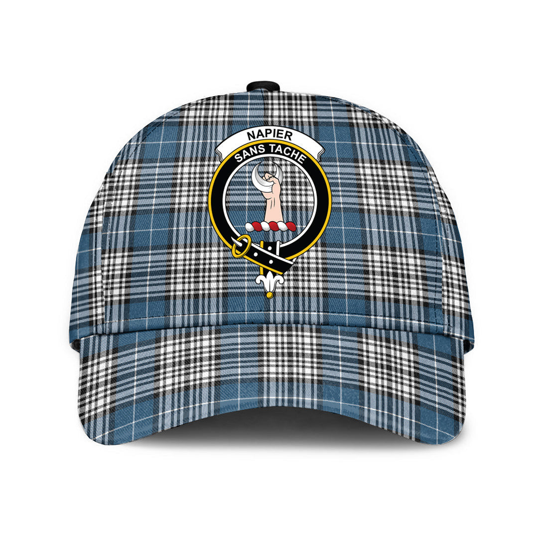 Napier Modern Tartan Baseball Cap, Tartan Plaid Cap with Family Crest K23 Trucker Hats Custom Hats Gifts For Men & Women