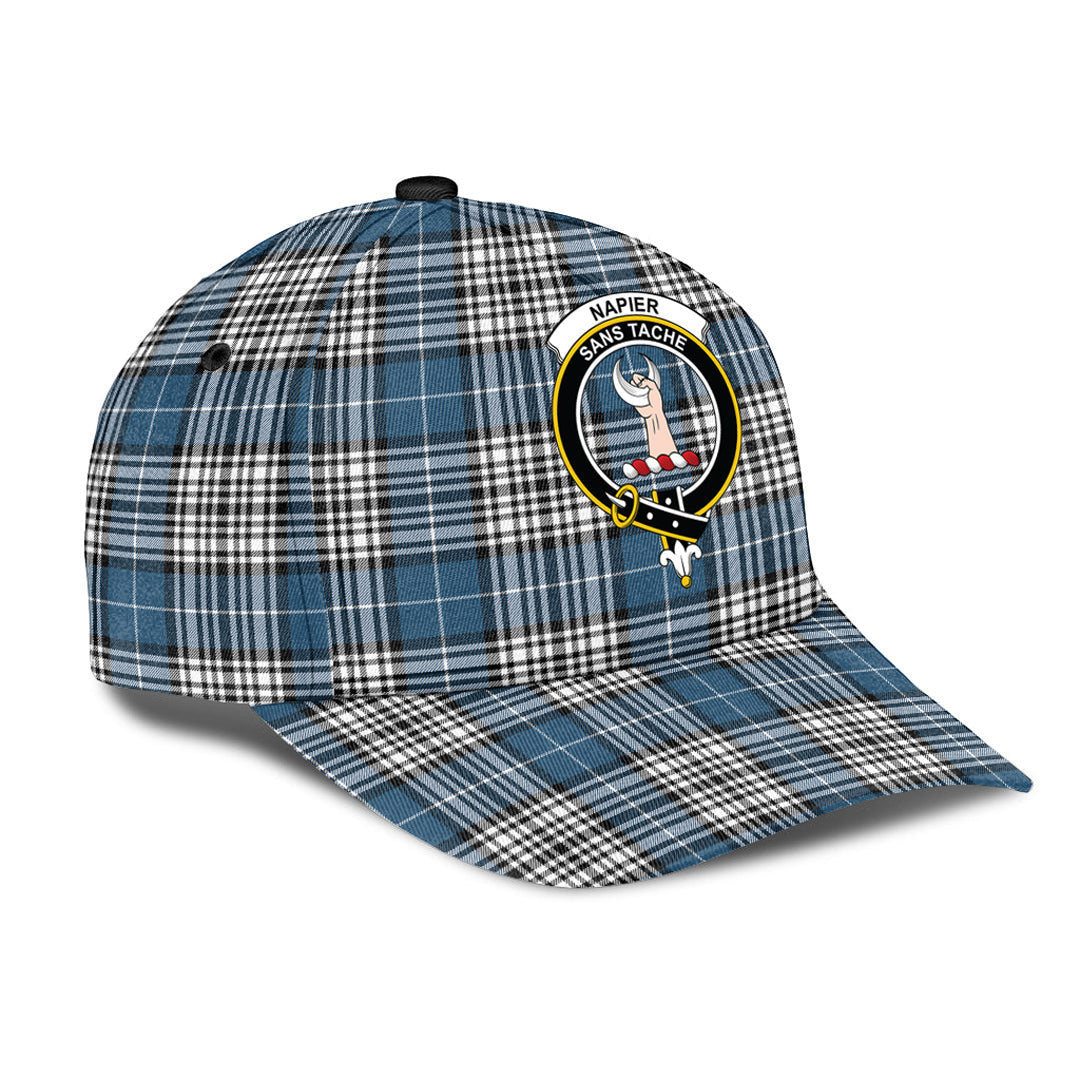 Napier Modern Tartan Baseball Cap, Tartan Plaid Cap with Family Crest K23 Trucker Hats Custom Hats Gifts For Men & Women