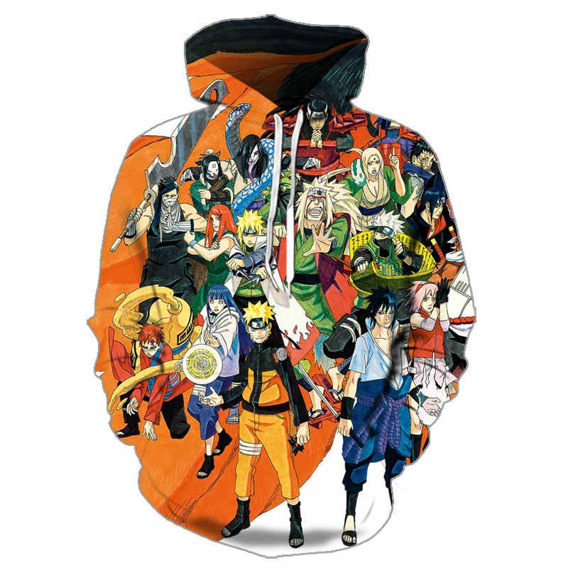 Naruto 3D All Over Print Hoodie, Zip Hoodie