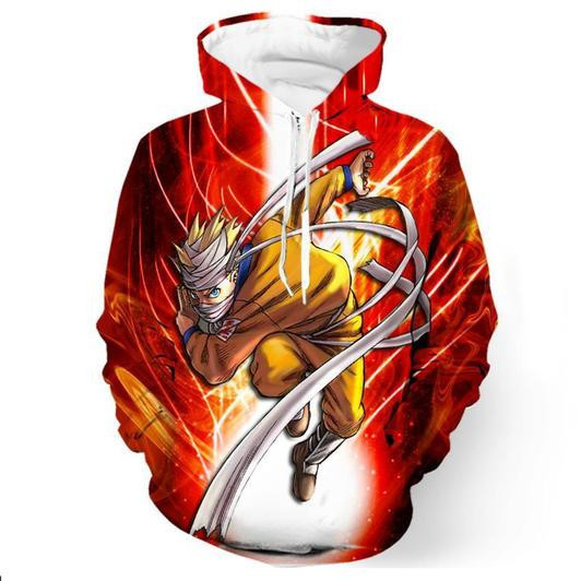 Naruto 3D All Over Print Hoodie, Zip Hoodie