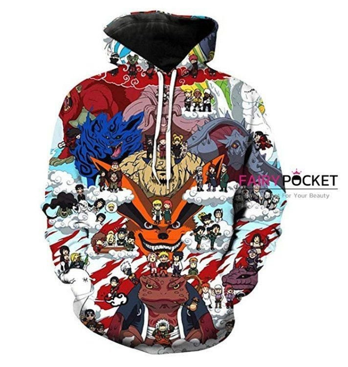 Naruto All in One 3D All Over Print Hoodie, Zip Hoodie