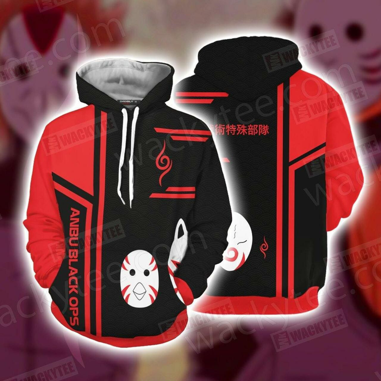 Naruto Anbu Unisex 3D All Over Print Hoodie, Zip Hoodie