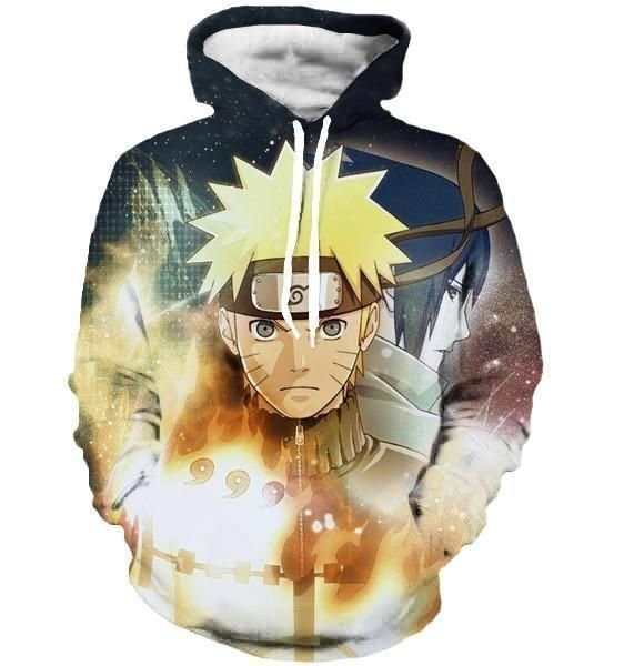 Naruto and Sasuke 3D All Over Print Hoodie, Zip Hoodie
