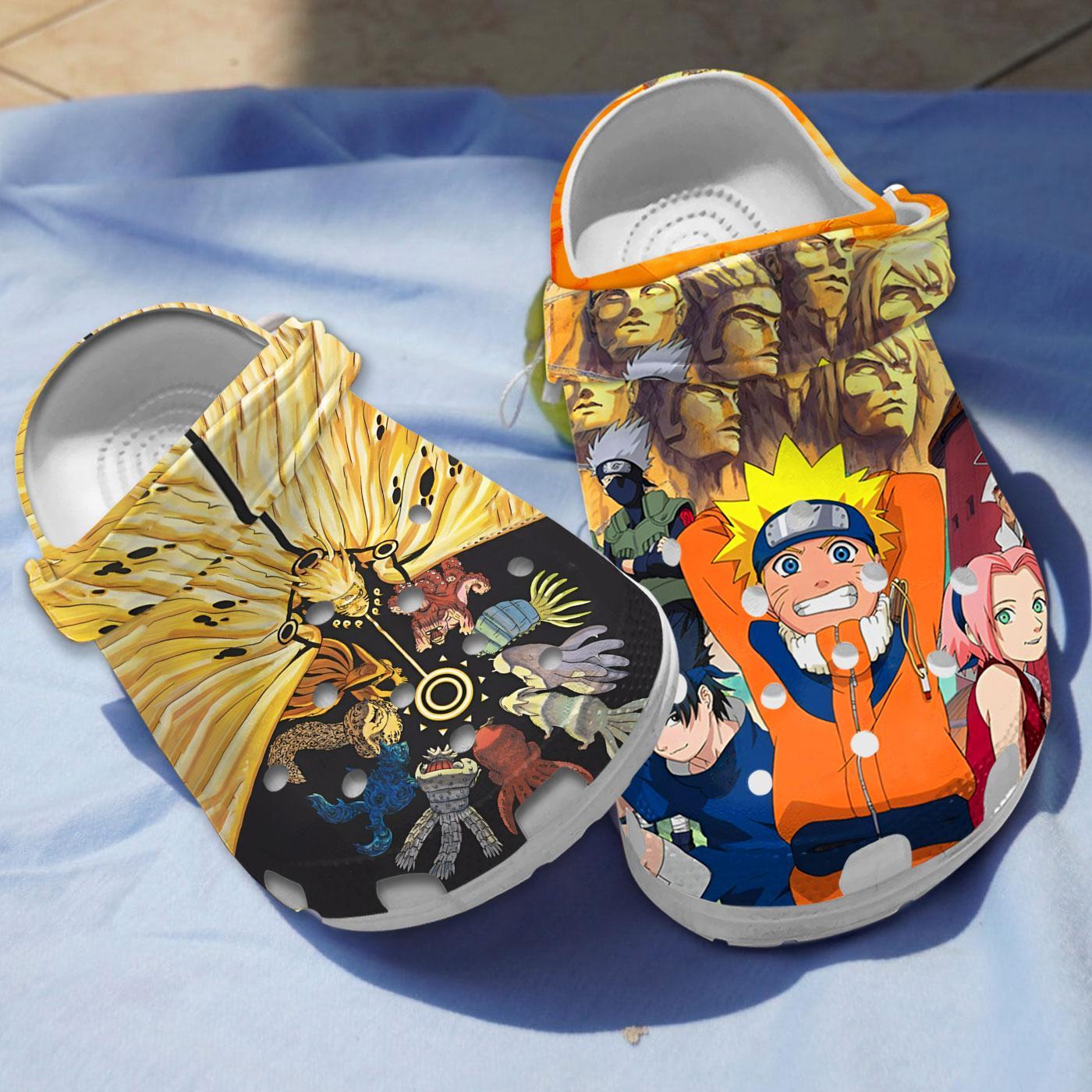 Naruto Anime Crocs Crocband Clogs Shoes Comfortable For Men Women and Kids