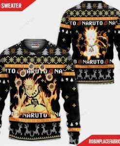 Naruto Bijuu Ugly Christmas Sweater Adult 3D Funny Matching for family