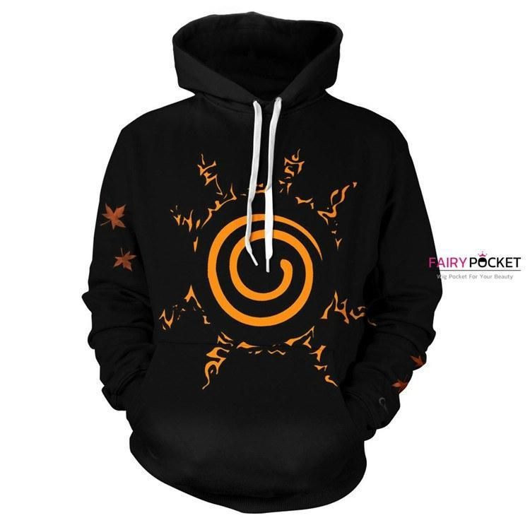 Naruto Black 3D All Over Print Hoodie, Zip Hoodie