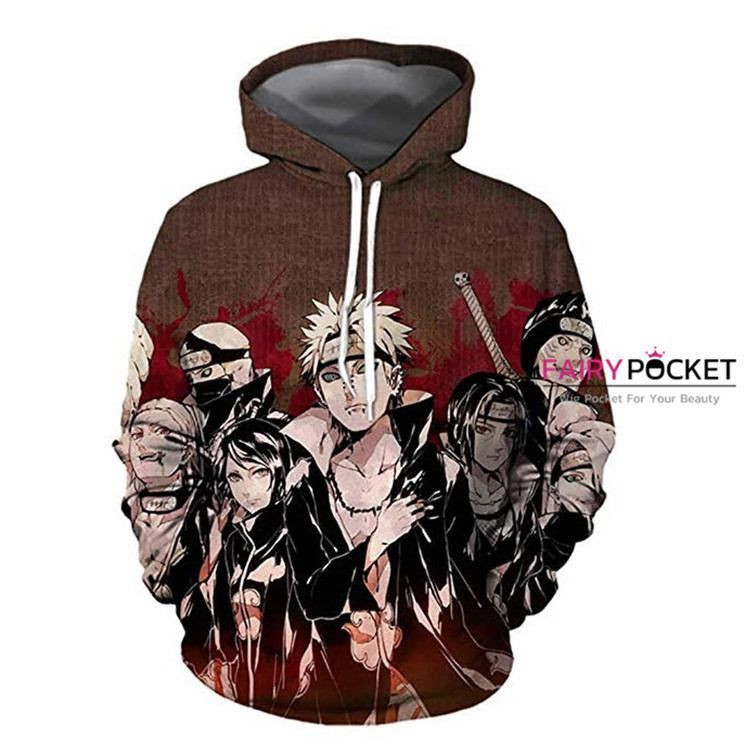 Naruto Brown 3D All Over Print Hoodie, Zip Hoodie
