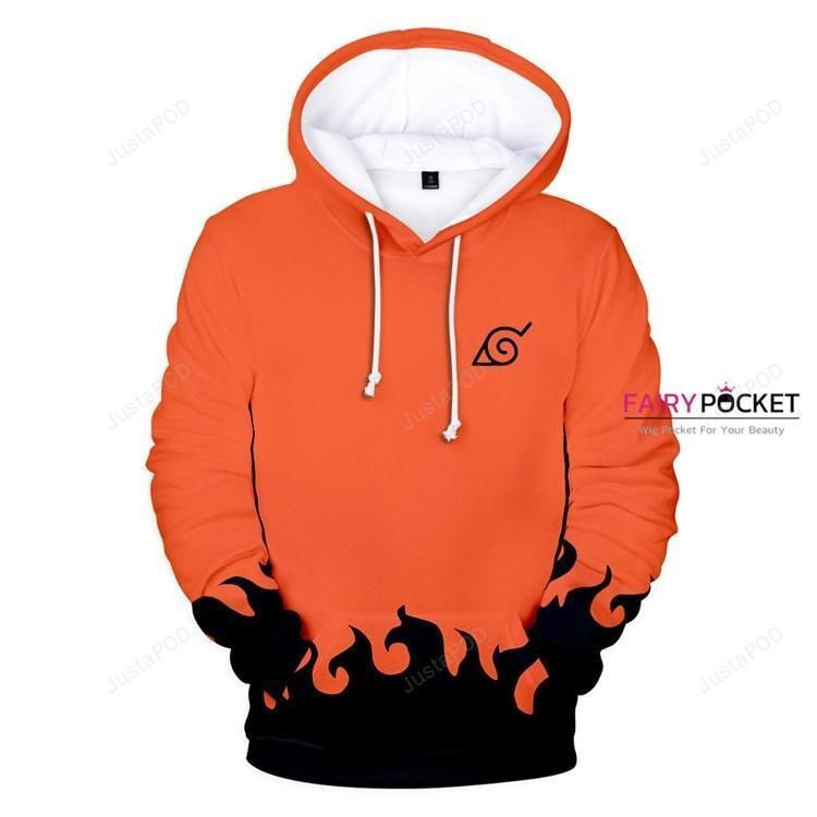Naruto Cadmium Orange 3D All Over Print Hoodie, Zip Hoodie