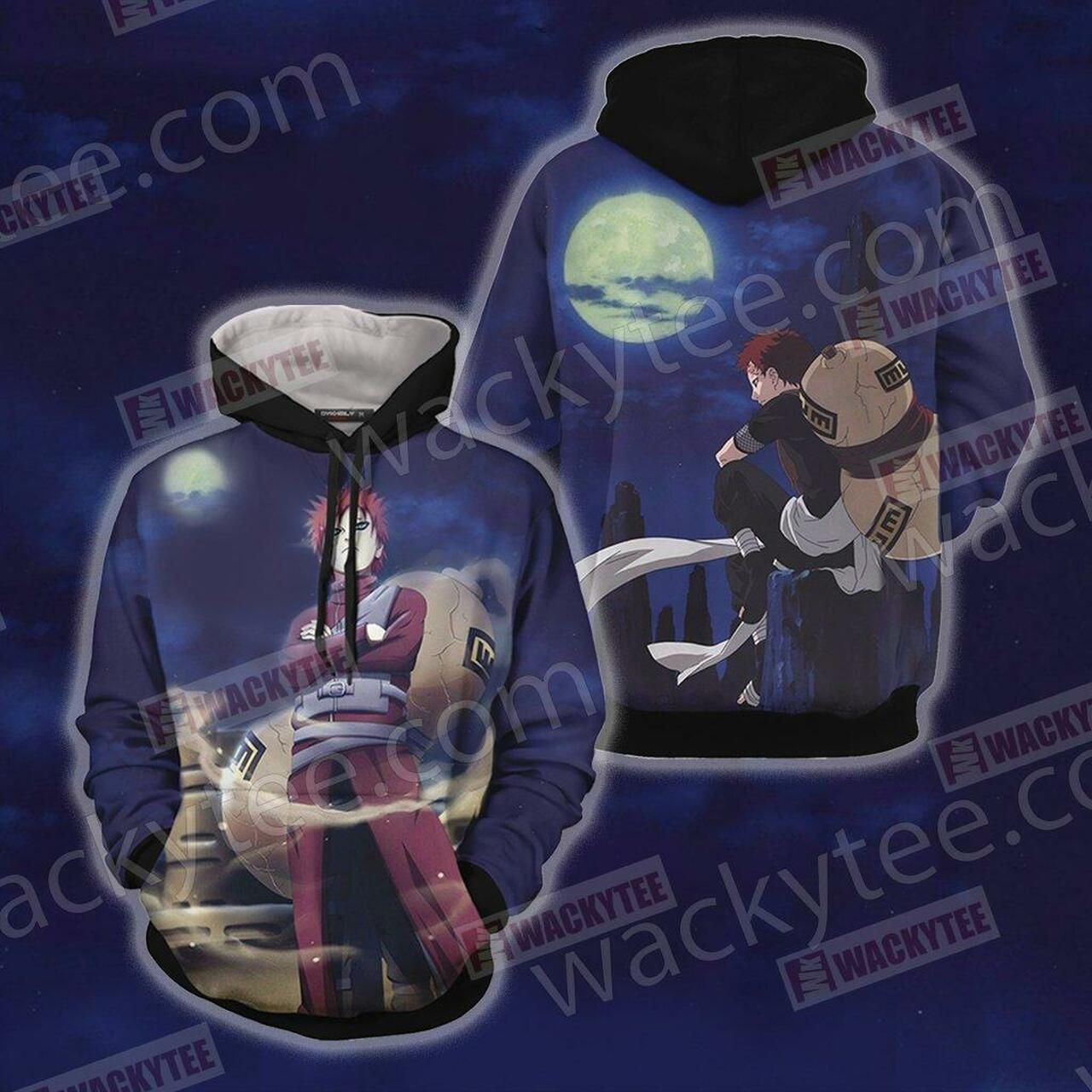 Naruto Gaara 3D All Over Print Hoodie, Zip Hoodie