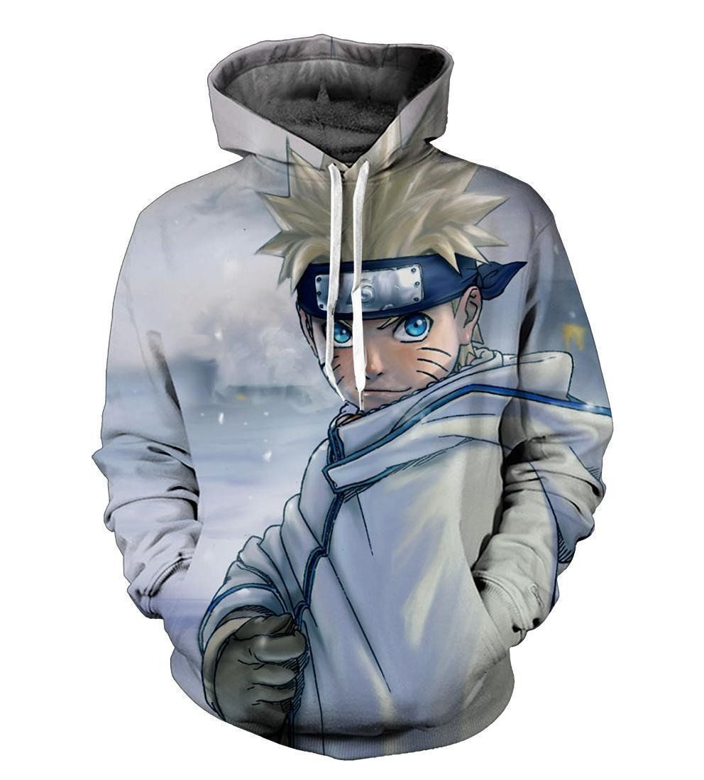 NARUTO IN SNOW 3D All Over Print Hoodie, Zip Hoodie