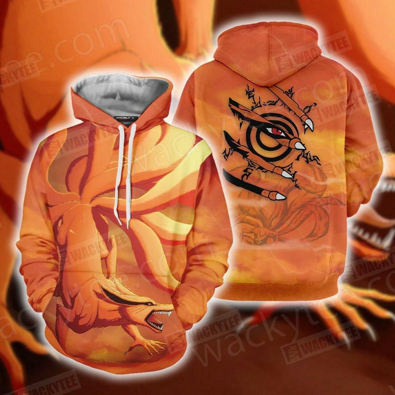 Naruto Kurama 3D All Over Print Hoodie, Zip Hoodie