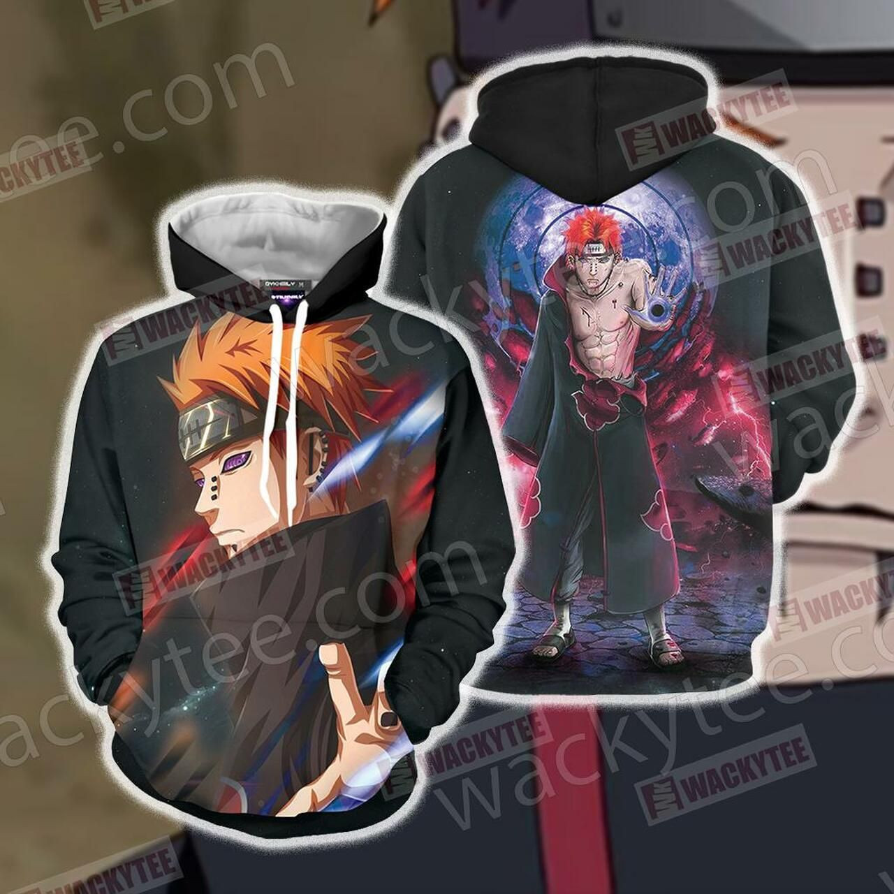 Naruto Pain 3D All Over Print Hoodie, Zip Hoodie