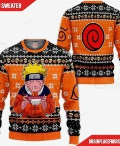 Naruto Ramen Ugly Christmas Sweater Adult 3D Funny Matching for family