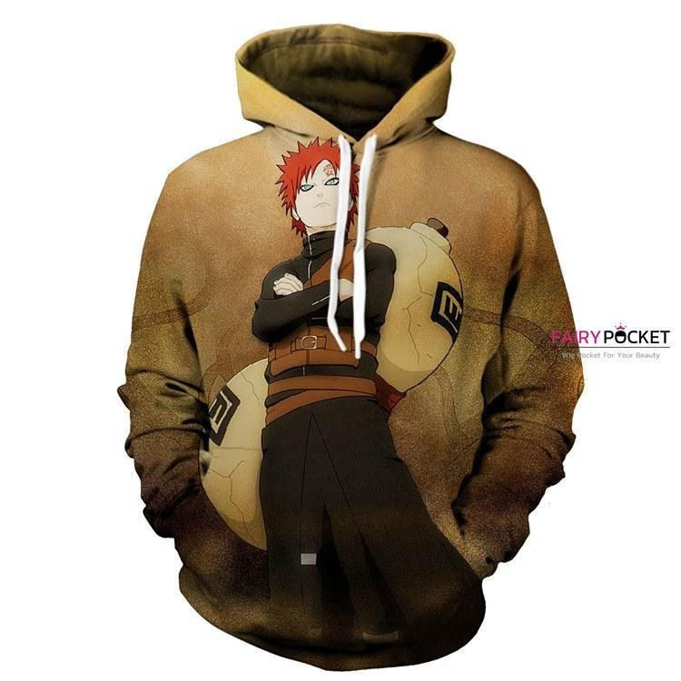 Naruto Sabaku no Gaara 3D All Over Print Hoodie, Zip Hoodie