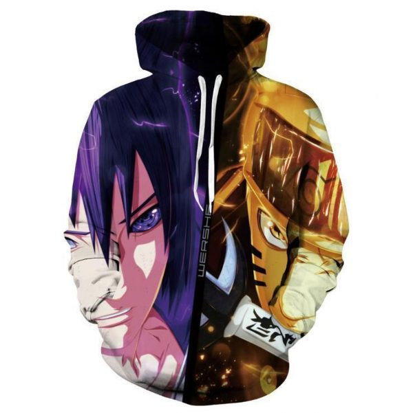 Naruto Sasukevs Naruto 3D All Over Print Hoodie, Zip Hoodie