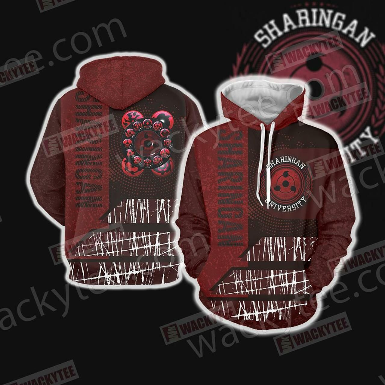 Naruto Sharingan New Unisex 3D All Over Print Hoodie, Zip Hoodie