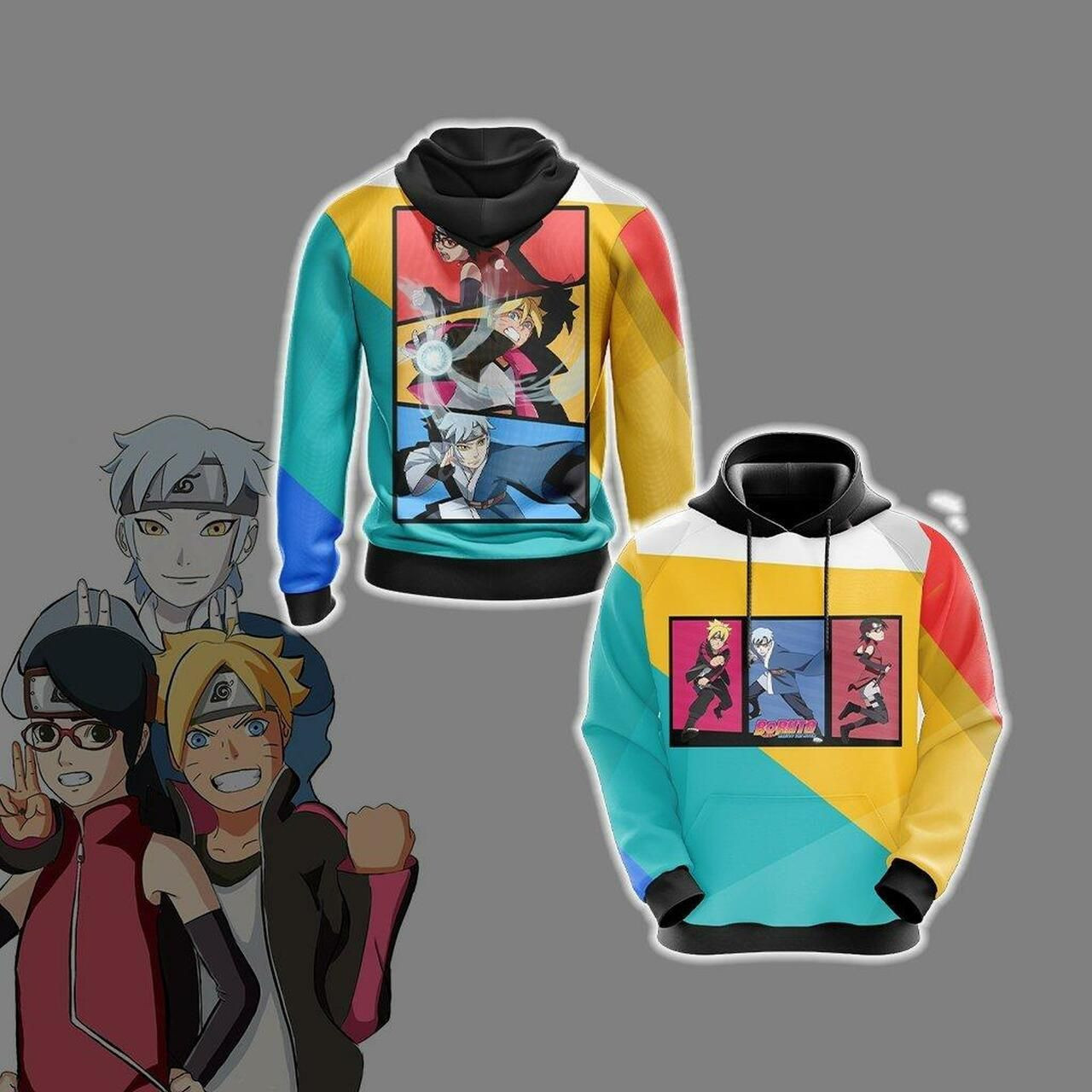 Naruto The Movie - Boruto Unisex 3D All Over Print Hoodie, Zip Hoodie