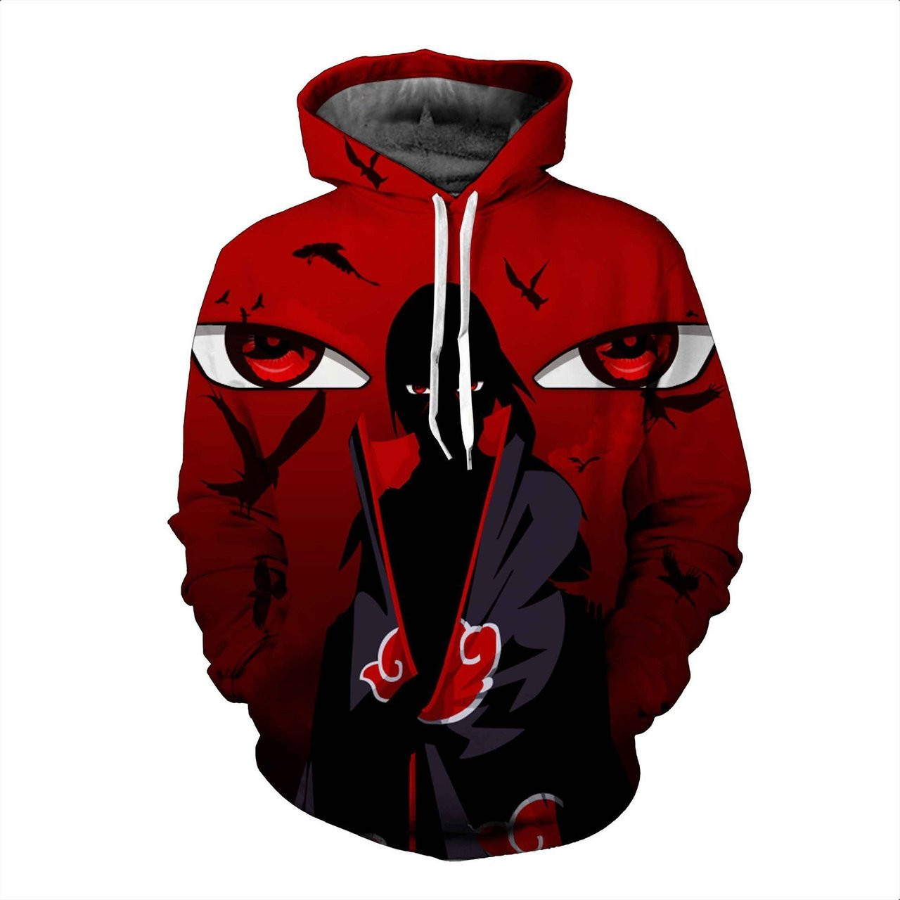Naruto Uchiha Itachi Akatsuki 3D All Over Print Hoodie, Zip Hoodie