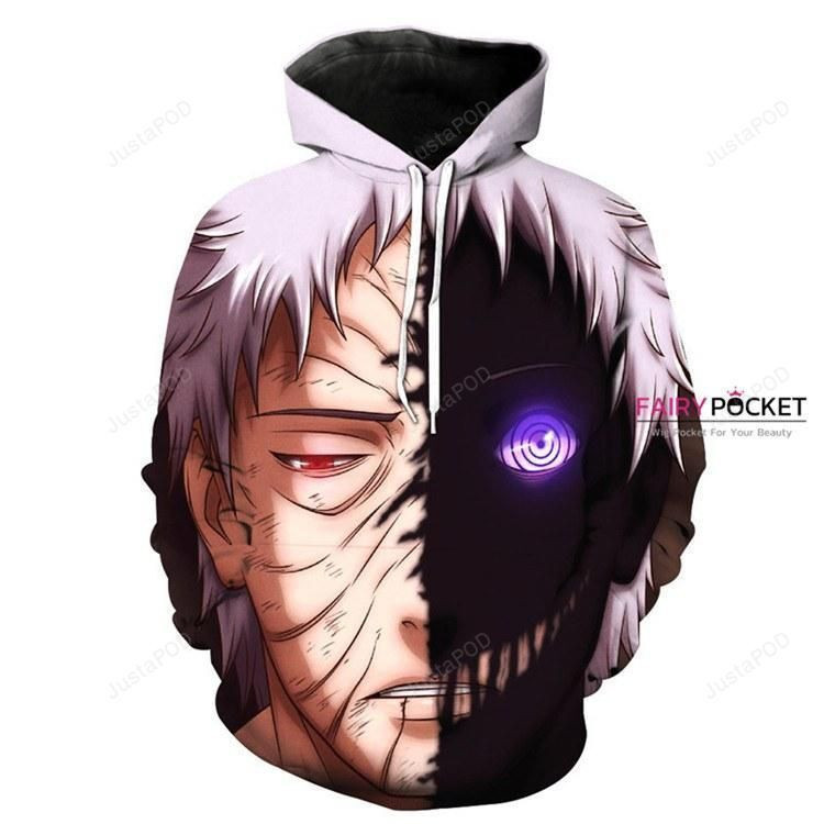 Naruto Uchiha Obito Zetsu 3D All Over Print Hoodie, Zip Hoodie