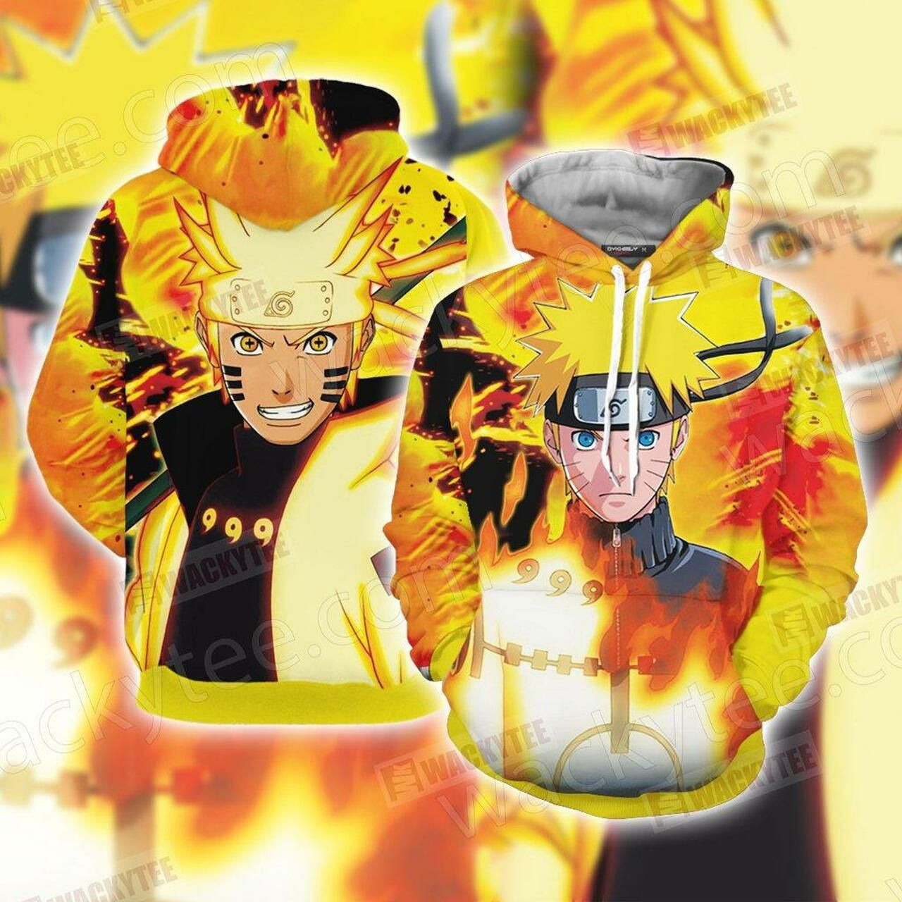 Naruto Unisex 3D All Over Print Hoodie, Zip Hoodie