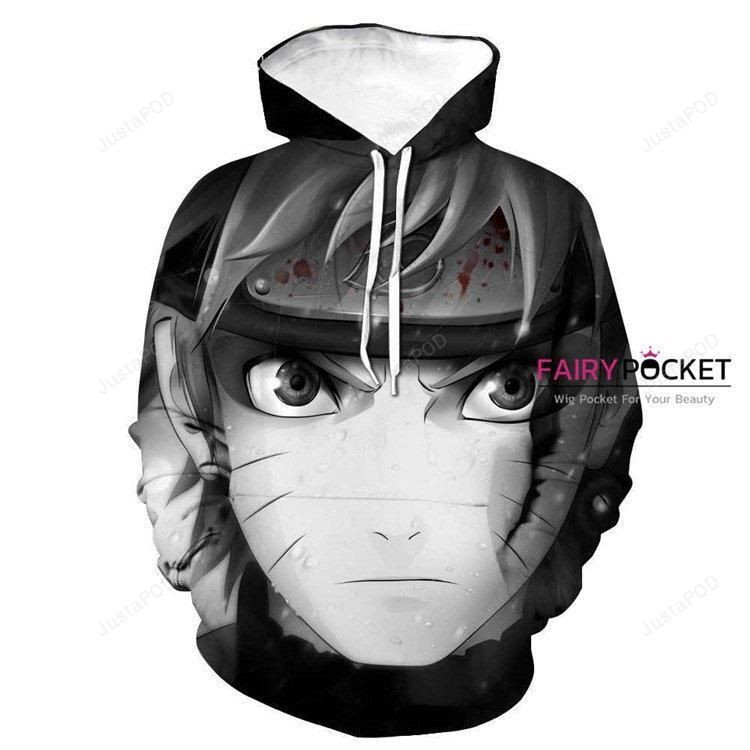 Naruto Uzumaki Naruto Black 3D All Over Print Hoodie, Zip Hoodie