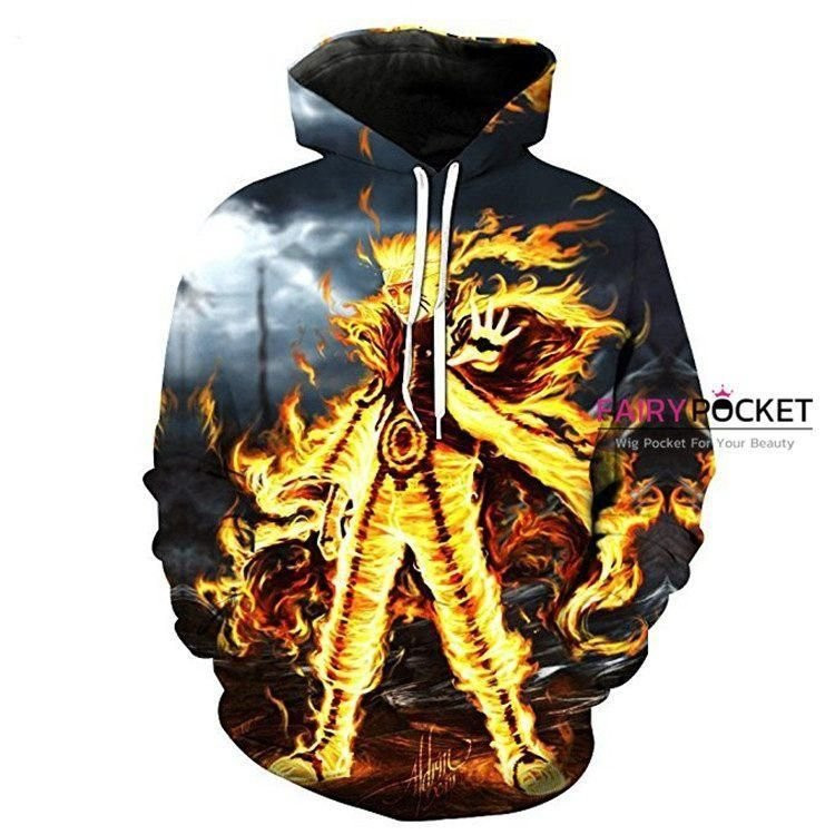 Naruto Uzumaki Naruto Black 3D All Over Print Hoodie, Zip Hoodie