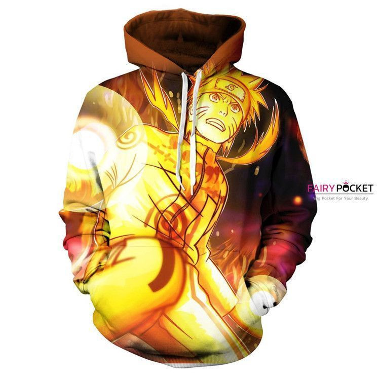 Naruto Uzumaki Naruto Yellow 3D All Over Print Hoodie, Zip Hoodie