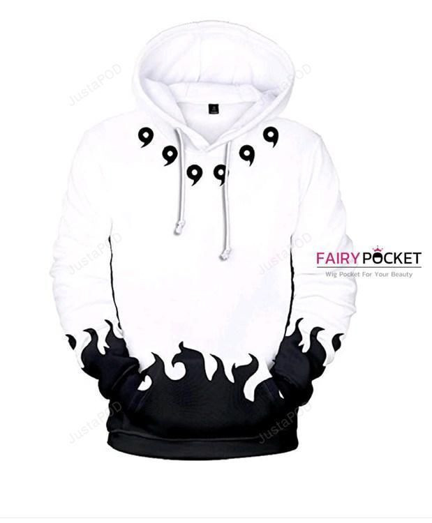 Naruto White 3D All Over Print Hoodie, Zip Hoodie
