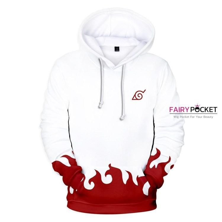 Naruto White 3D All Over Print Hoodie, Zip Hoodie