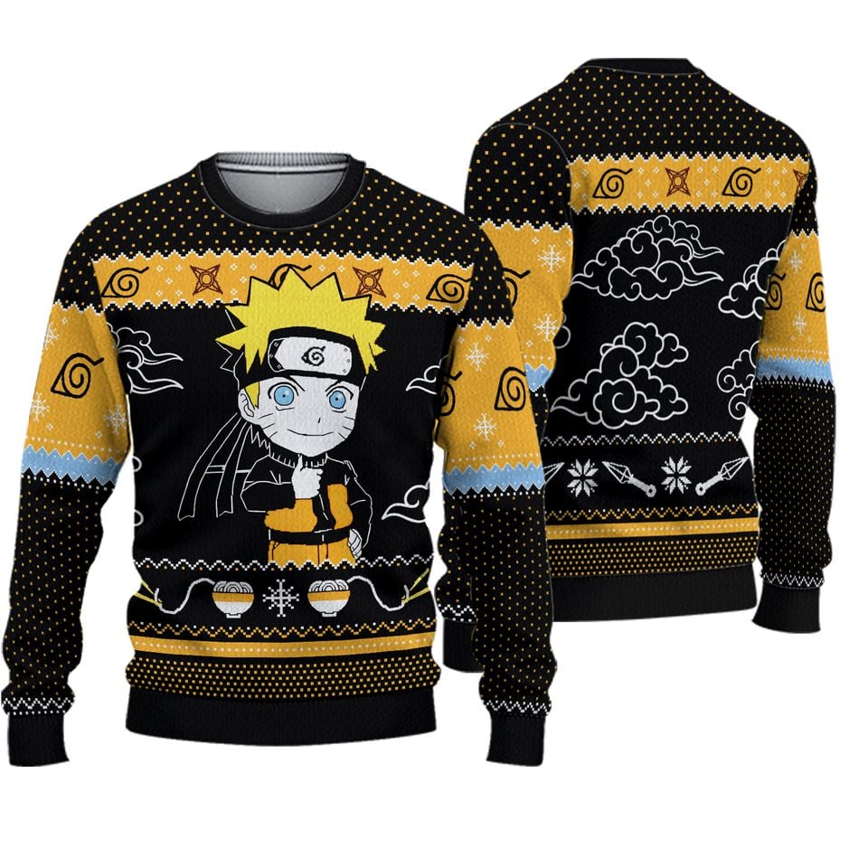 Narutoo Ship Chibi Christmas Sweater Ugly,  Narutoo Ugly Sweatshirt